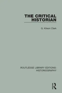 The Critical Historian_cover