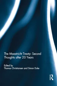 The Maastricht Treaty: Second Thoughts after 20 Years_cover