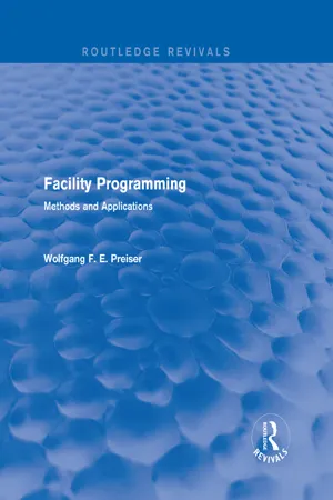 Facility Programming (Routledge Revivals)