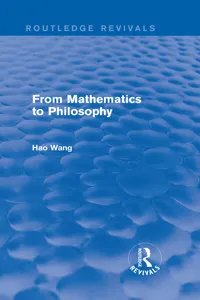 From Mathematics to Philosophy_cover