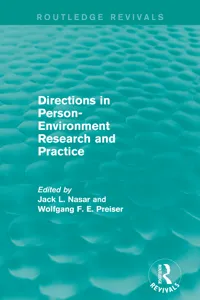 Directions in Person-Environment Research and Practice_cover