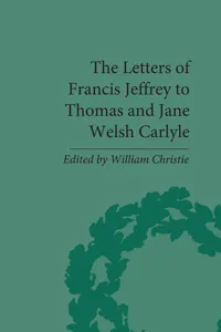 The Letters of Francis Jeffrey to Thomas and Jane Welsh Carlyle_cover