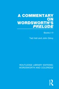A Commentary on Wordsworth's Prelude_cover