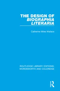 The Design of Biographia Literaria_cover