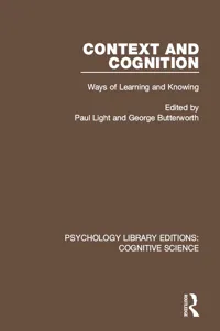 Context and Cognition_cover