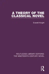 A Theory of the Classical Novel_cover