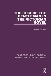 The Idea of the Gentleman in the Victorian Novel_cover