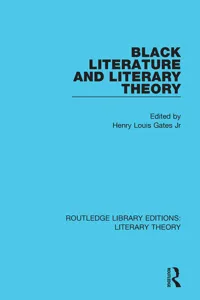 Black Literature and Literary Theory_cover