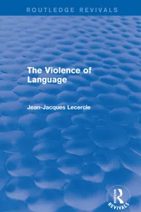 Routledge Revivals: The Violence of Language_cover