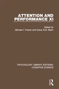 Attention and Performance XI_cover