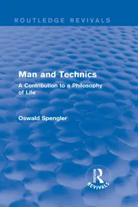 Routledge Revivals: Man and Technics_cover