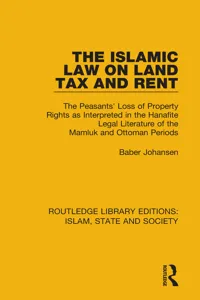 The Islamic Law on Land Tax and Rent_cover