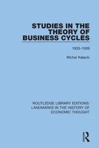 Studies in the Theory of Business Cycles_cover