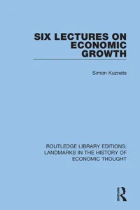 Six Lectures on Economic Growth_cover