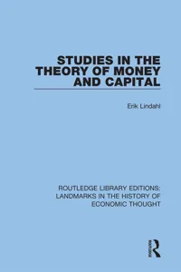 Studies in the Theory of Money and Capital_cover
