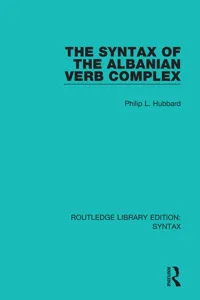 The Syntax of the Albanian Verb Complex_cover