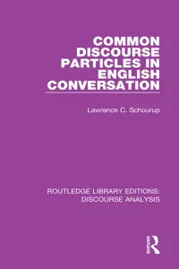 Common Discourse Particles in English Conversation_cover