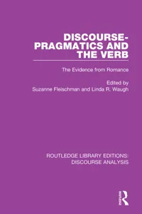 Discourse Pragmatics and the Verb_cover