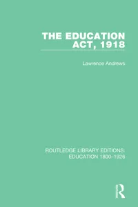 The Education Act, 1918_cover