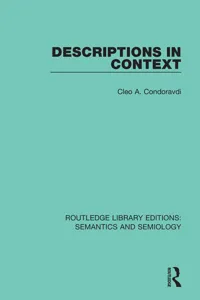 Descriptions in Context_cover