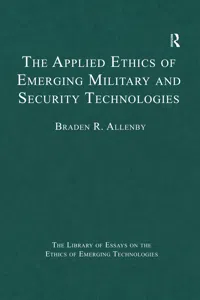 The Applied Ethics of Emerging Military and Security Technologies_cover