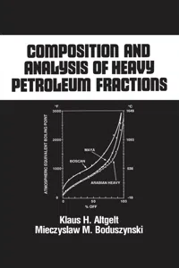 Composition and Analysis of Heavy Petroleum Fractions_cover