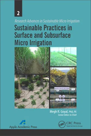 Sustainable Practices in Surface and Subsurface Micro Irrigation