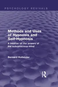 Methods and Uses of Hypnosis and Self-Hypnosis_cover