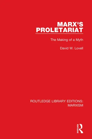 Marx's Proletariat (RLE Marxism)