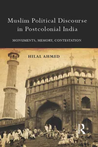 Muslim Political Discourse in Postcolonial India_cover