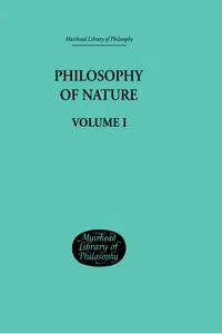 Hegel's Philosophy of Nature_cover