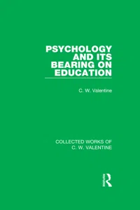 Psychology and its Bearing on Education_cover