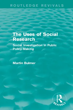 The Uses of Social Research (Routledge Revivals)