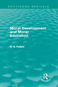 Moral Development and Moral Education_cover