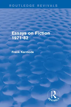 Essays on Fiction 1971-82 (Routledge Revivals)