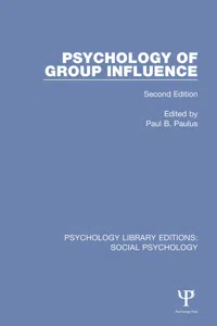 Psychology of Group Influence_cover