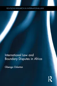 International Law and Boundary Disputes in Africa_cover