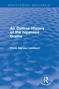 An Outline History of the Japanese Drama_cover