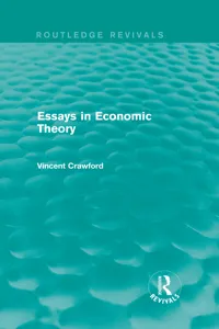 Essays in Economic Theory_cover