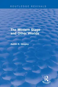 The Modern Stage and Other Worlds_cover