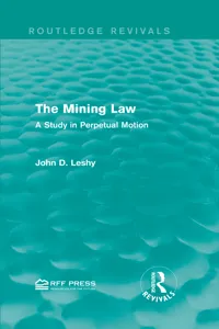 The Mining Law_cover