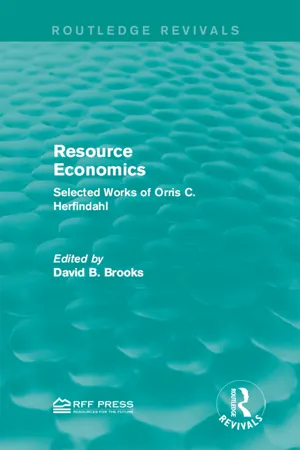 Resource Economics