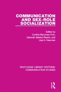 Communication and Sex-role Socialization_cover