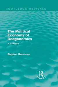 The Political Economy of Reaganomics_cover