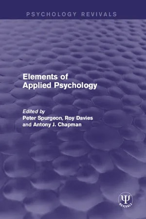 Elements of Applied Psychology