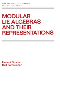 Modular Lie Algebras and their Representations_cover