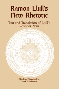 Ramon Llull's New Rhetoric_cover