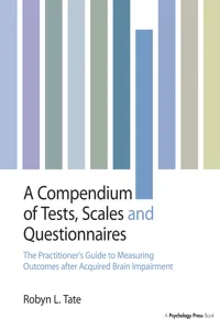 A Compendium of Tests, Scales and Questionnaires_cover