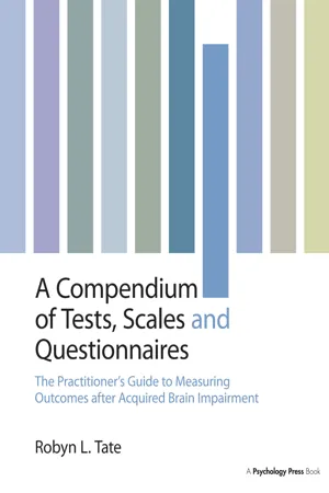 A Compendium of Tests, Scales and Questionnaires