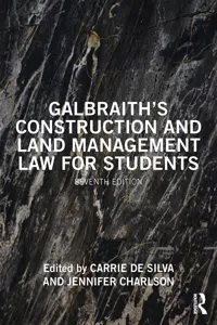 Galbraith's Construction and Land Management Law for Students_cover